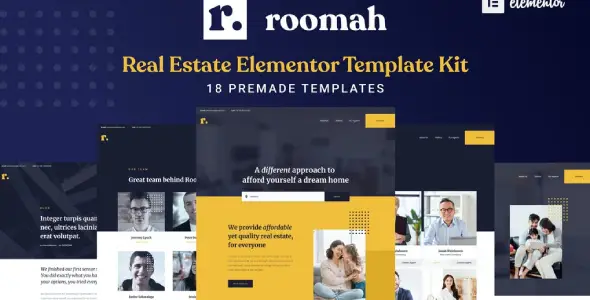 Roomah – Real Estate Agent Elementor Template Kit